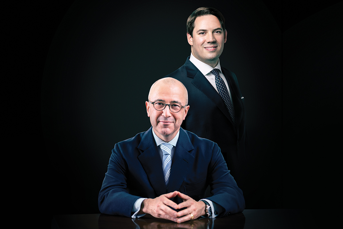 Arnaud Leclercq, Partner Holding Privé and Head of New Markets, Lombard Odier (front); Christopher Kaminker, Head of Sustainable Investment Research, Strategy and Stewardship at Lombard Odier