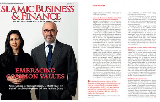 Arnaud Leclercq - Embracing common values (Arabian Business)