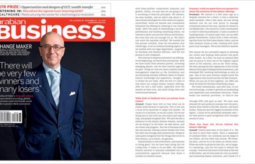 Swiss role: Arnaud Leclercq shares his private banking priorities (Arabian Business)